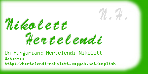 nikolett hertelendi business card